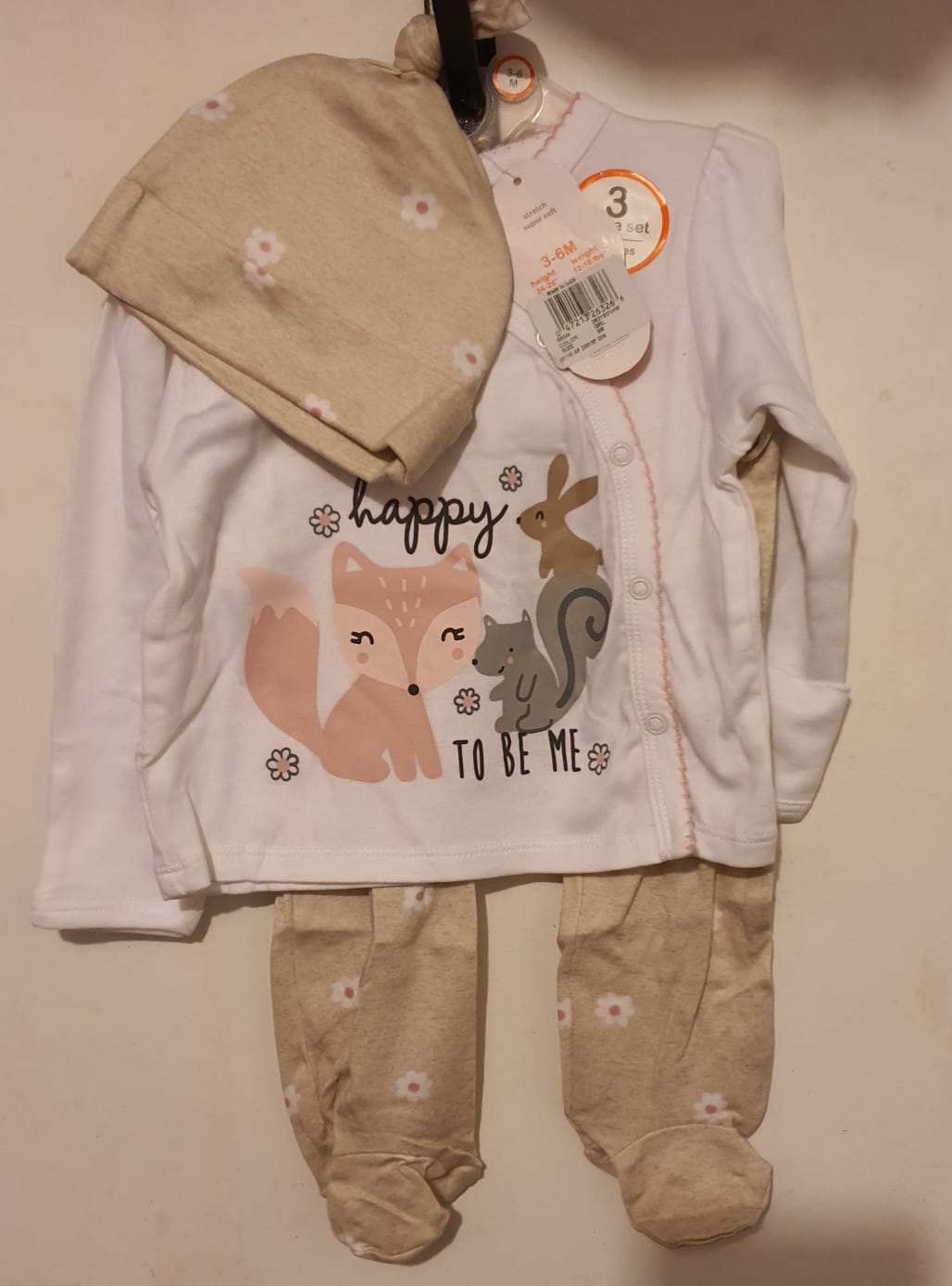 Conjunto beb 3 6 meses Asaarui