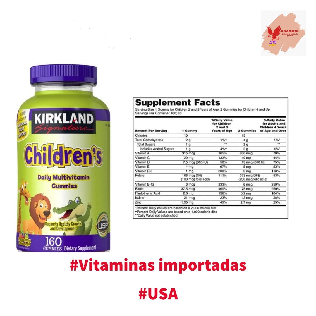 Gomitas multivitamínicas para niños